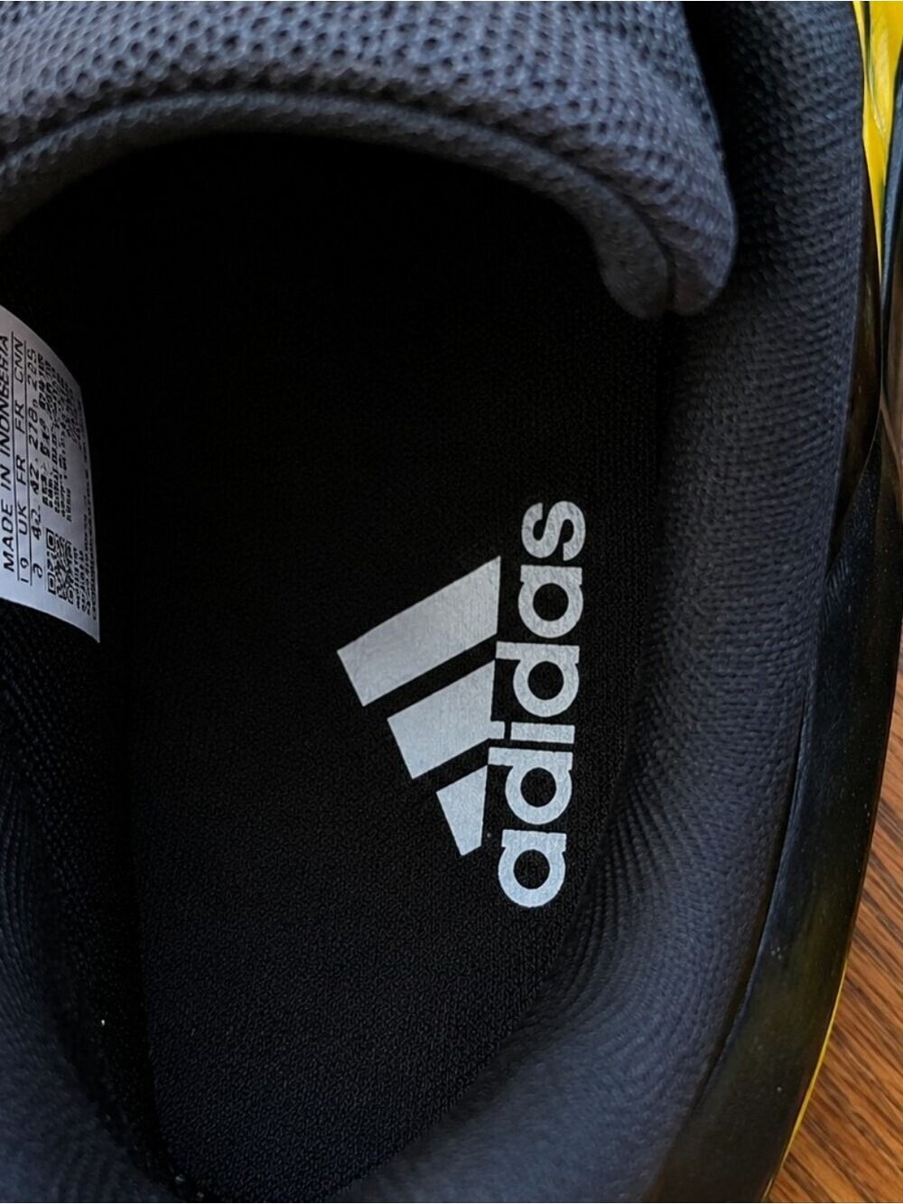 Adidas Black & Yellow Athletic Sneakers | New With Tags | Camo Sole Detail. - Picture 6 of 6